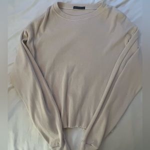 Brandy Melville Long Sleeve Ribbed Crew